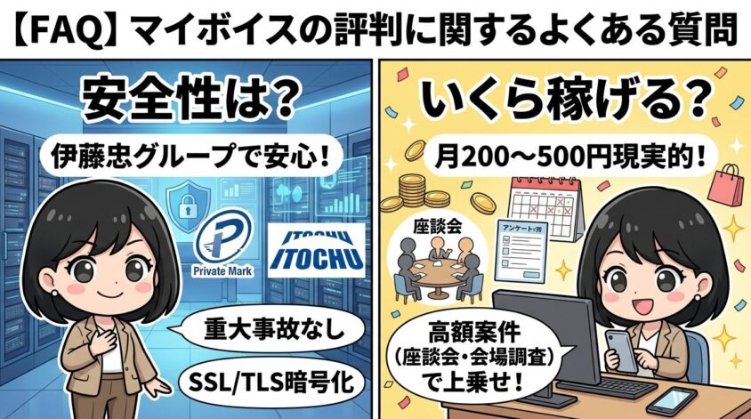 マイボイスの評判に関するよくある質問