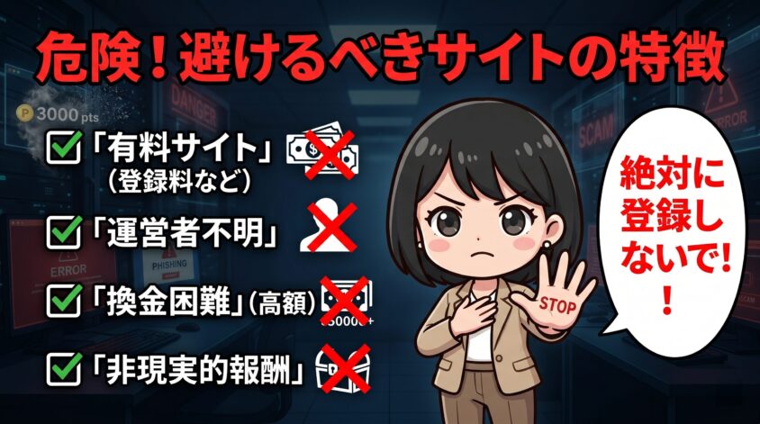 避けるべき「危険なサイト」の特徴