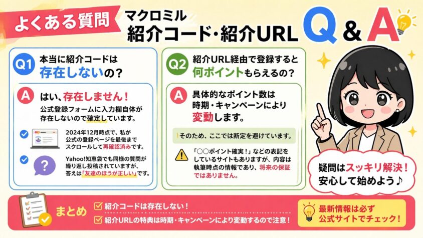 よくある質問｜マクロミル紹介コード