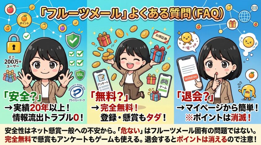 フルーツメールでよくある質問