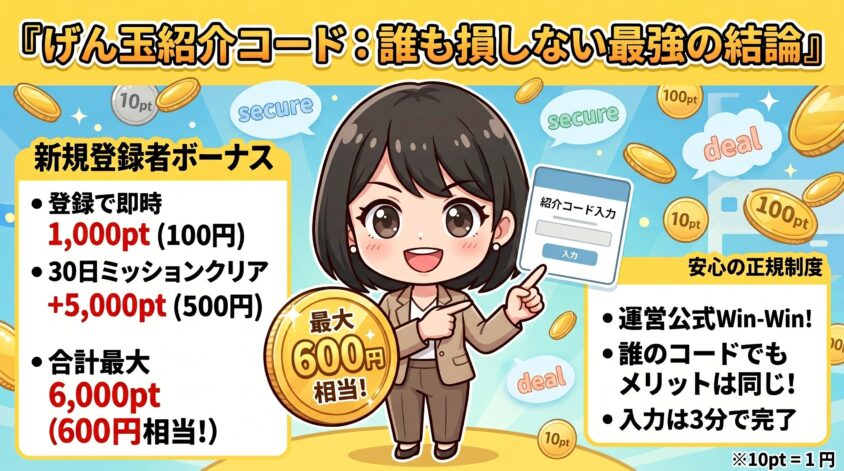 げん玉　紹介コード