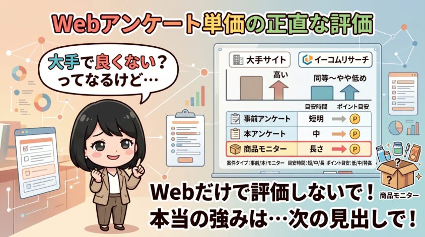 Webアンケート単価の正直な評価
