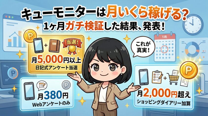 キューモニターは月いくら稼げる?