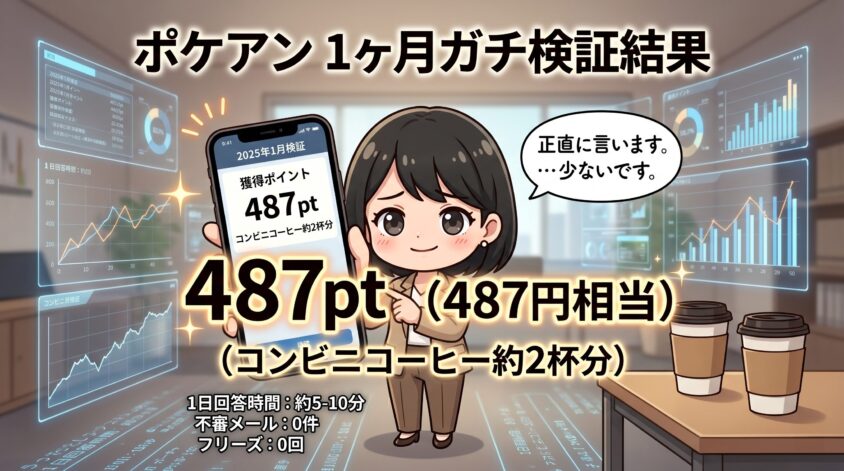 ポケアンでどれくらい稼げるのか
