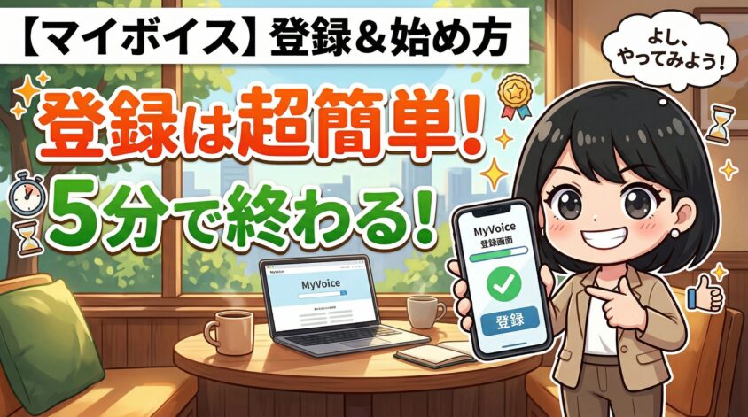 マイボイスの登録方法と始め方