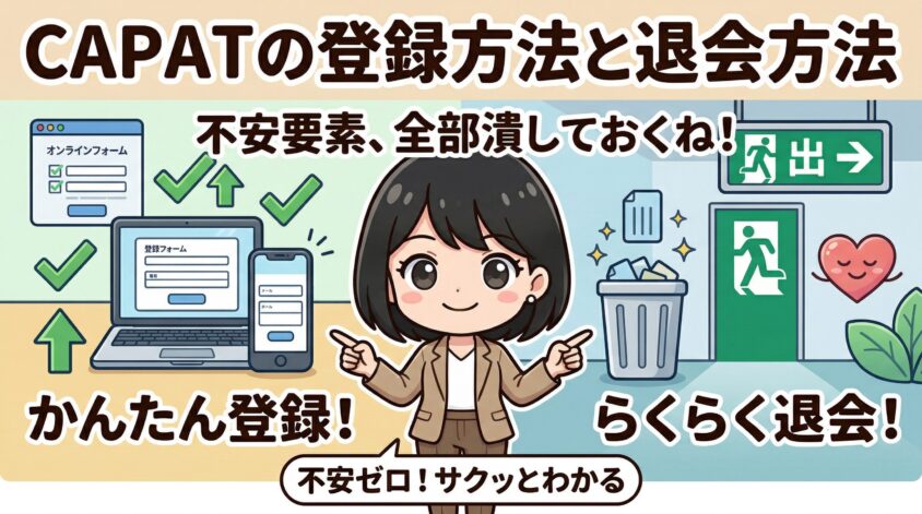 CAPATの登録方法と退会方法