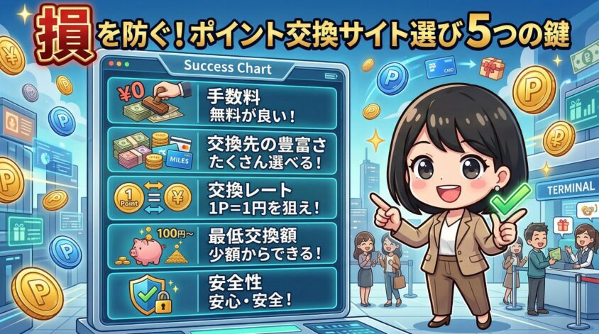失敗しないポイント交換サイトの選び方5つの軸