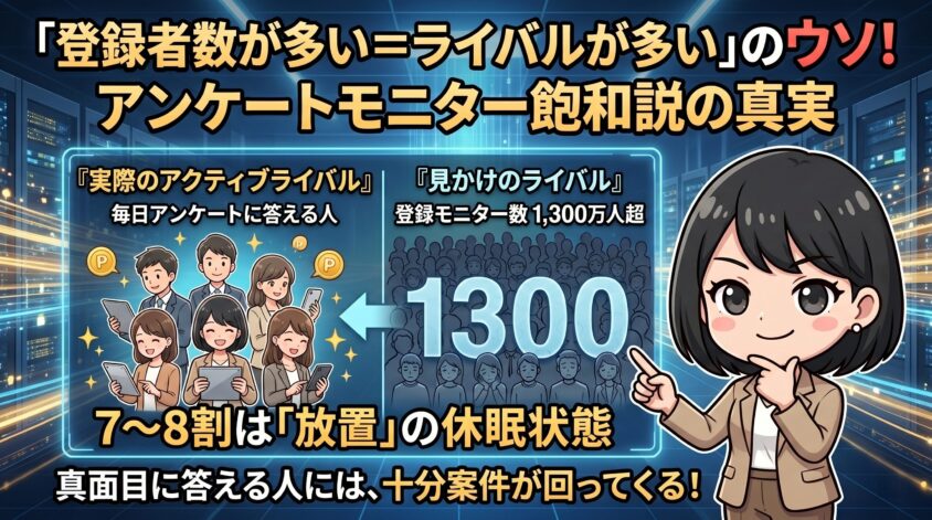 「登録者数が多い＝ライバルが多い」は本当か