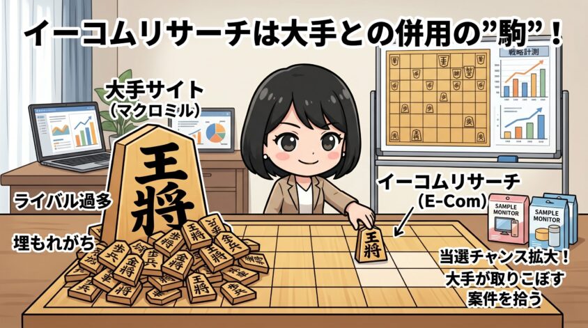 大手との"併用の駒"として登録する価値がある