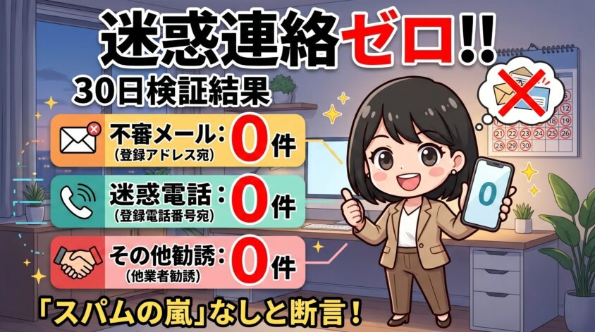 迷惑メール・電話の有無