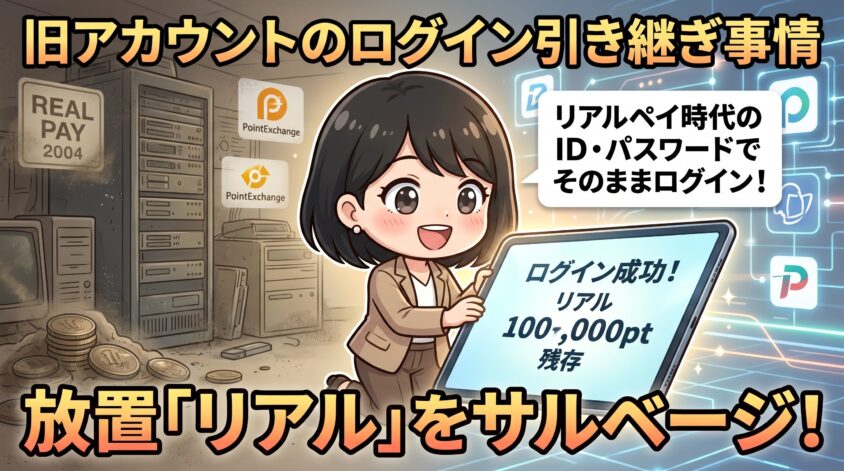 旧アカウントのログイン引き継ぎ事情