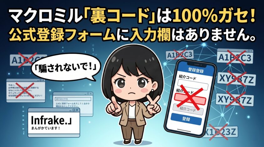 マクロミル 裏紹介コード