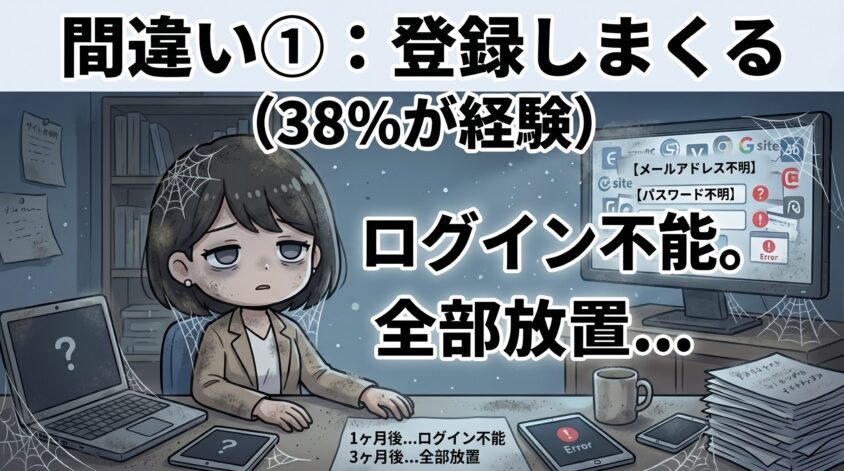 サイトを片っ端から登録しまくる