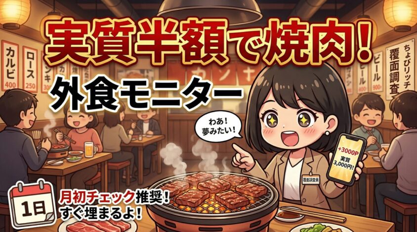 外食モニター・商品モニター