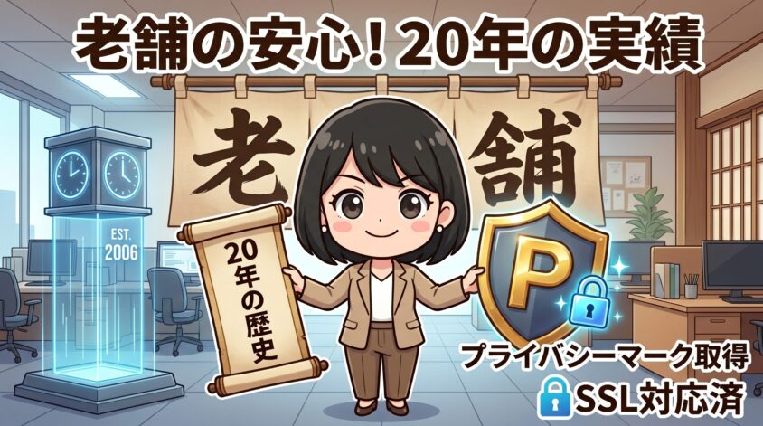 20年近い運営実績