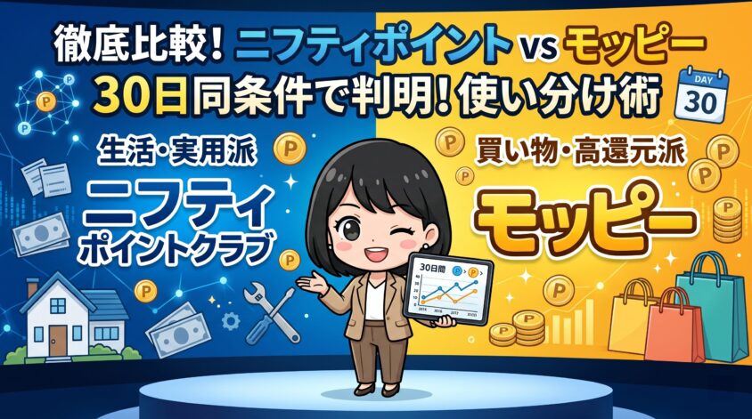 ニフティポイントクラブとモッピーの比較