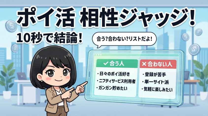 ニフティポイントクラブが「合う人」「合わない人」