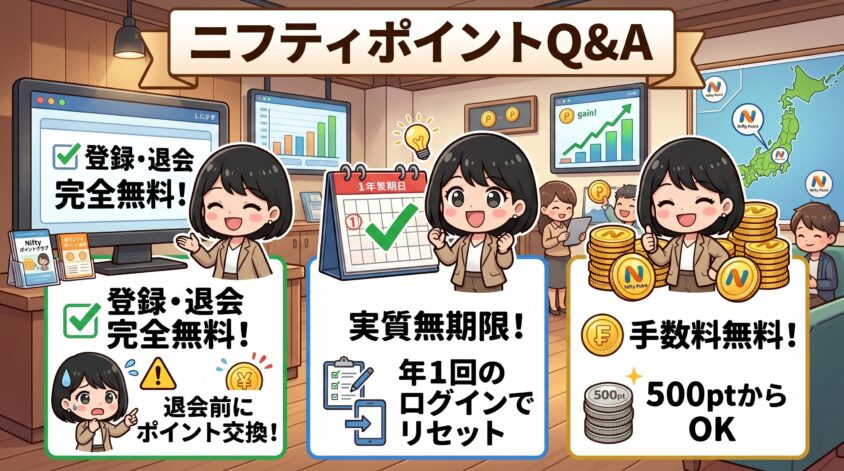 ニフティポイントクラブのよくある質問