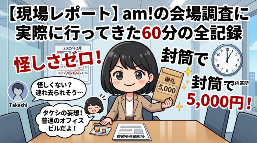 am!の会場調査に実際に行ってきた