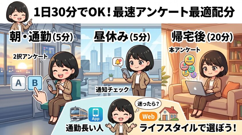 1日30分しか取れない人の最適配分
