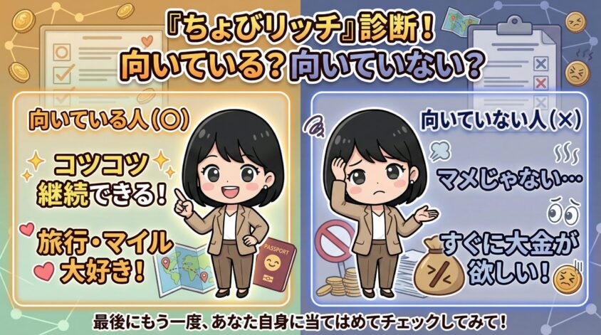 ちょびリッチに向いている人・向いていない人