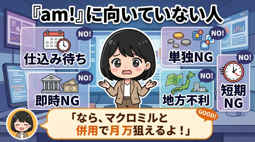 am!に向いていない人