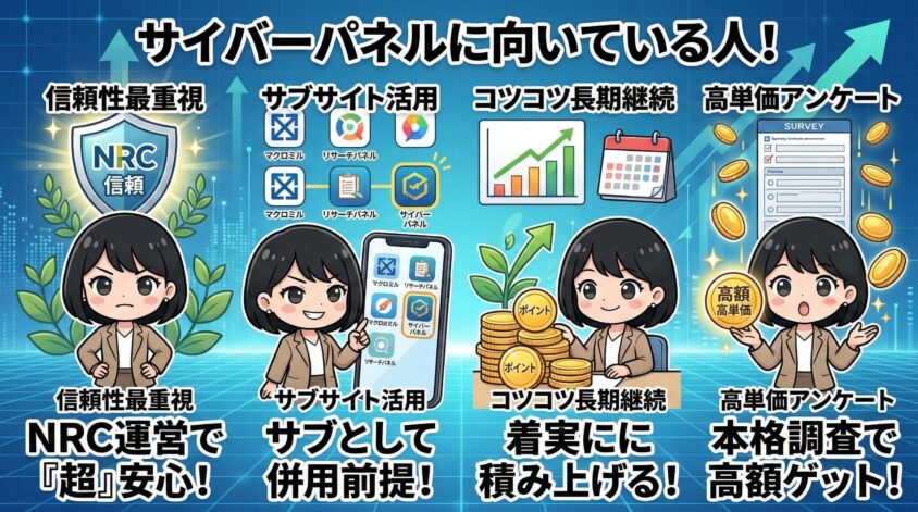 サイバーパネルが向いている人