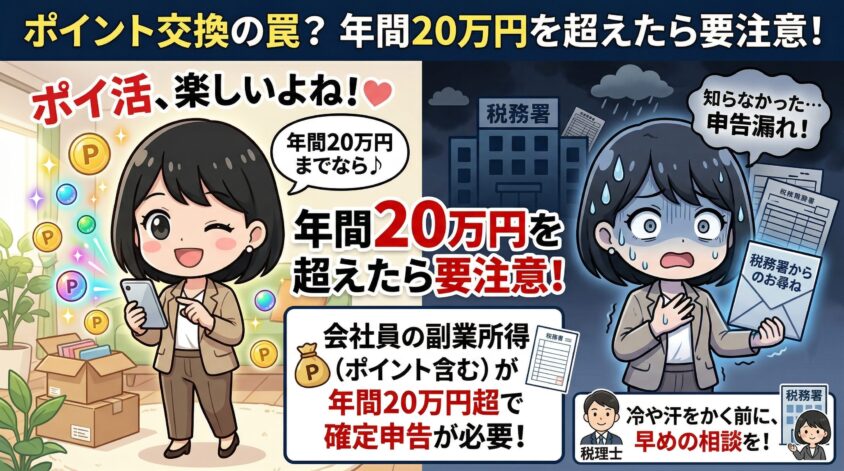 ポイント交換の確定申告