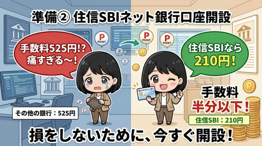 住信SBIネット銀行の口座を開設しておく