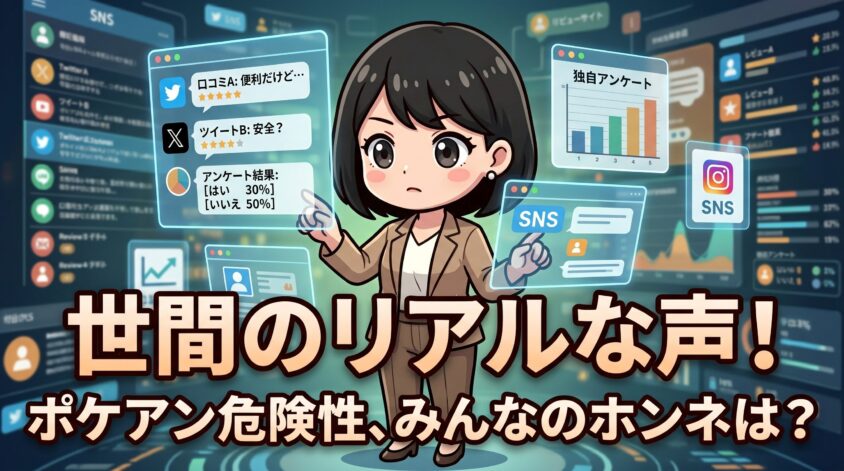 ポケアンの危険性についてみんなはどう思っている