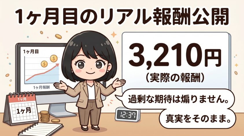 始めて1ヶ月後のリアルな数字を公開する