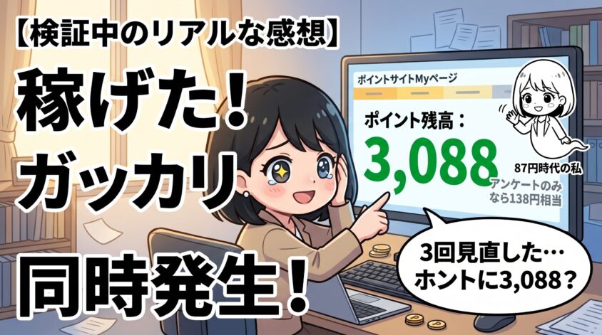 検証中のリアルな感想