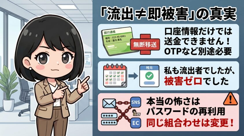 「流出=即被害」ではない理由