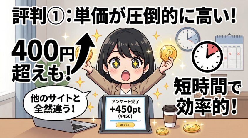 1件あたりの単価が高い