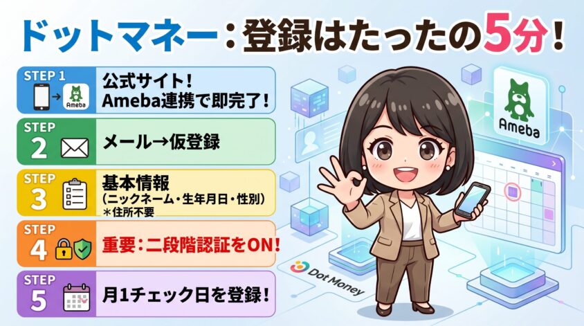 5分で終わる登録手順とアカウント開設の注意点