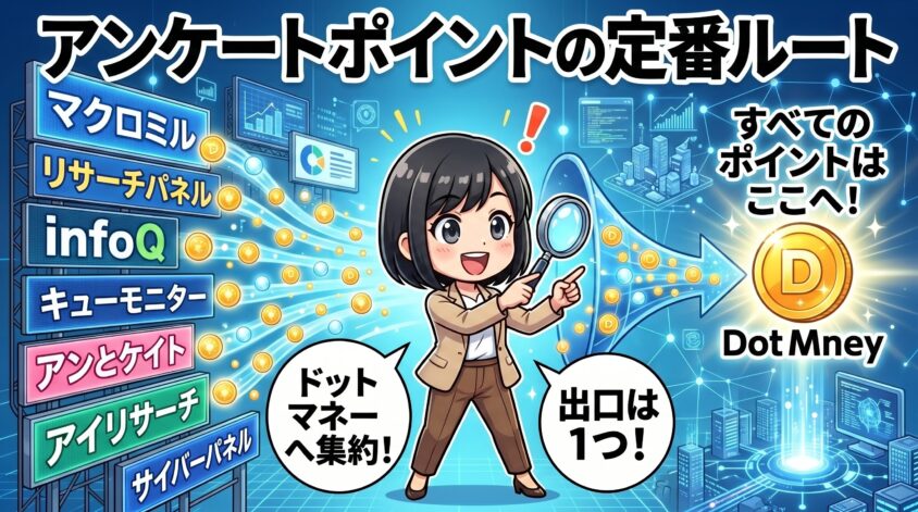 主要アンケートサイトからの定番ルート