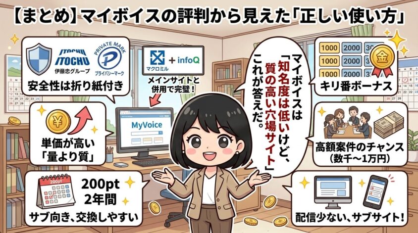 マイボイスの評判から見えた「正しい使い方」