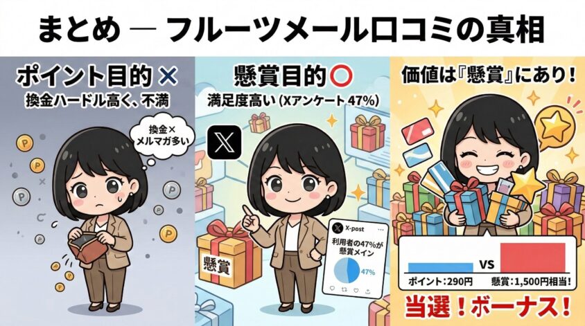 フルーツメールの口コミの真相と、正しい使い方