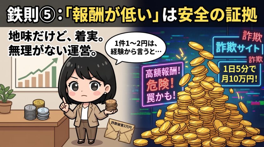 「報酬が低い」は安全の証拠