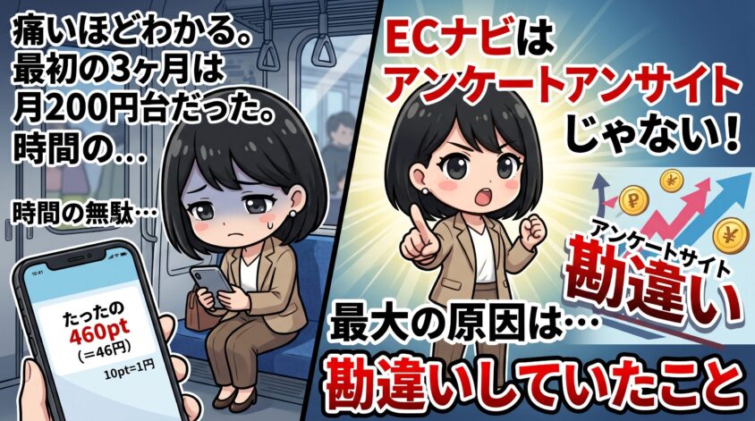 「ECナビは稼げない」と言われる最大の原因