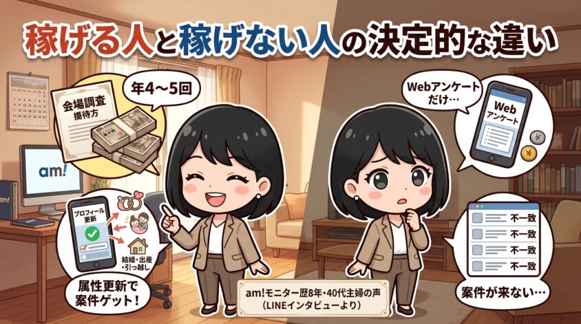 am!で稼げる人／稼げない人の決定的な違い