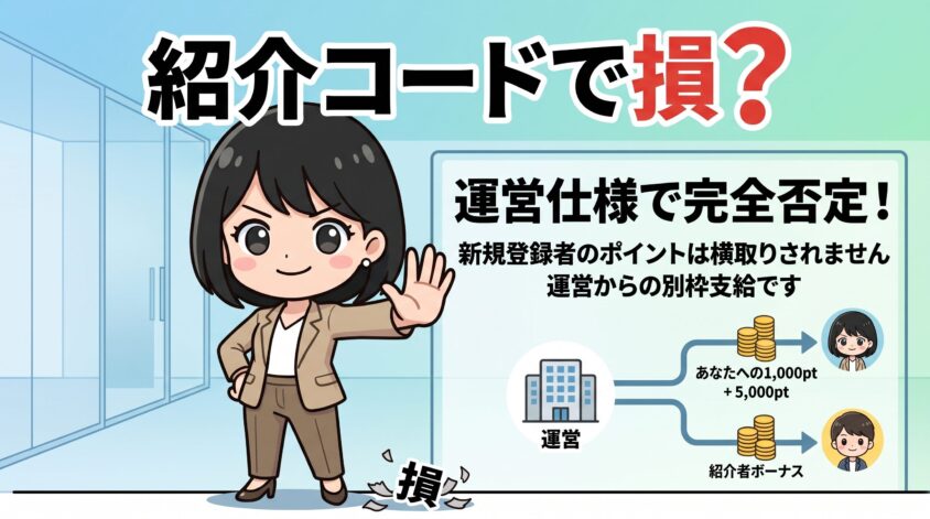 コード入れて自分は損しない？