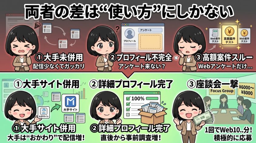 稼げる人と稼げない人の違い