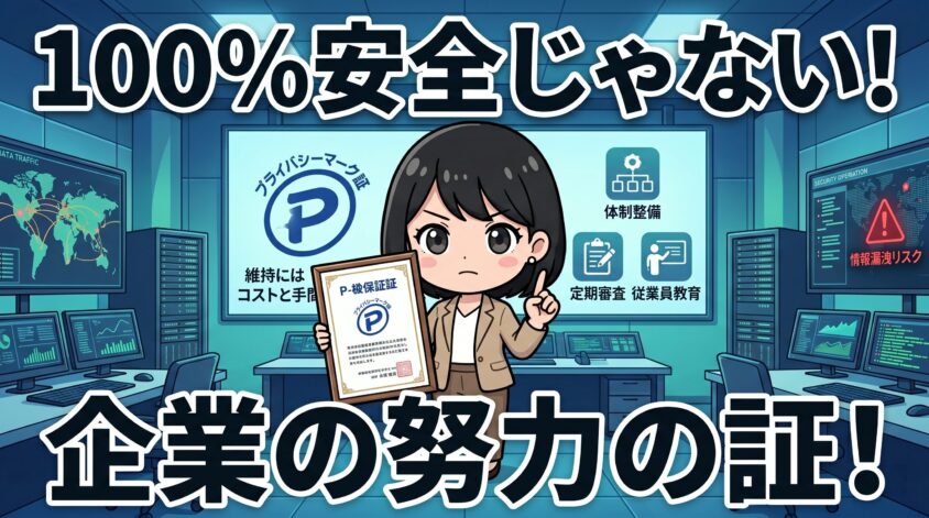 プライバシーマークは万能ではないが、安心材料の一つ