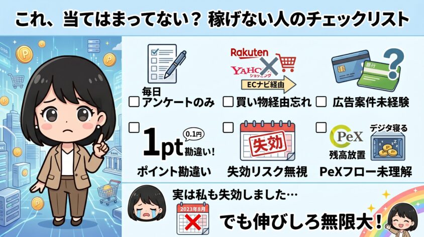 稼げない人のチェックリスト