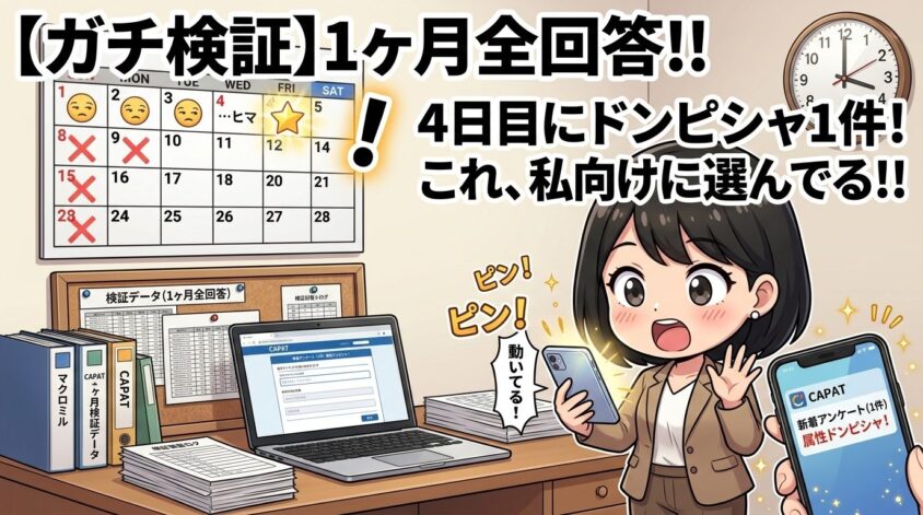 1ヶ月、届いたアンケート全部に答え続ける