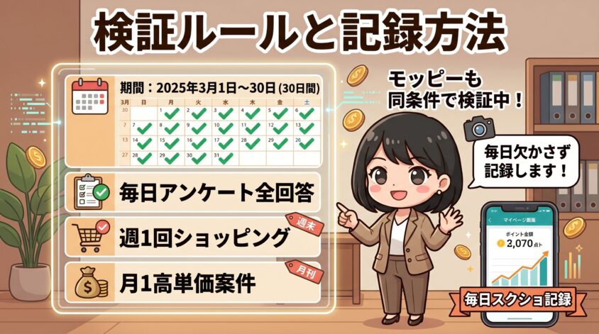 検証ルールと記録方法