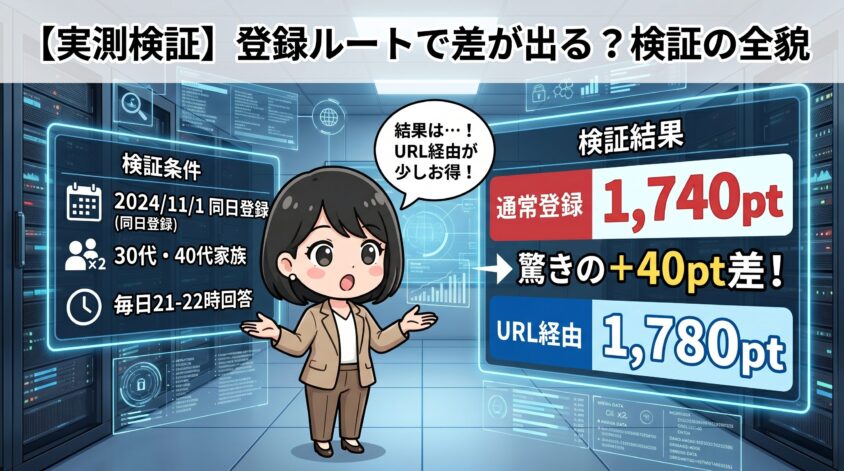 検証の条件と数字の中身