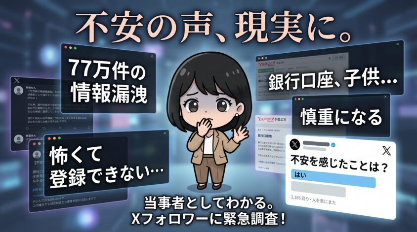 不安を感じている人の声