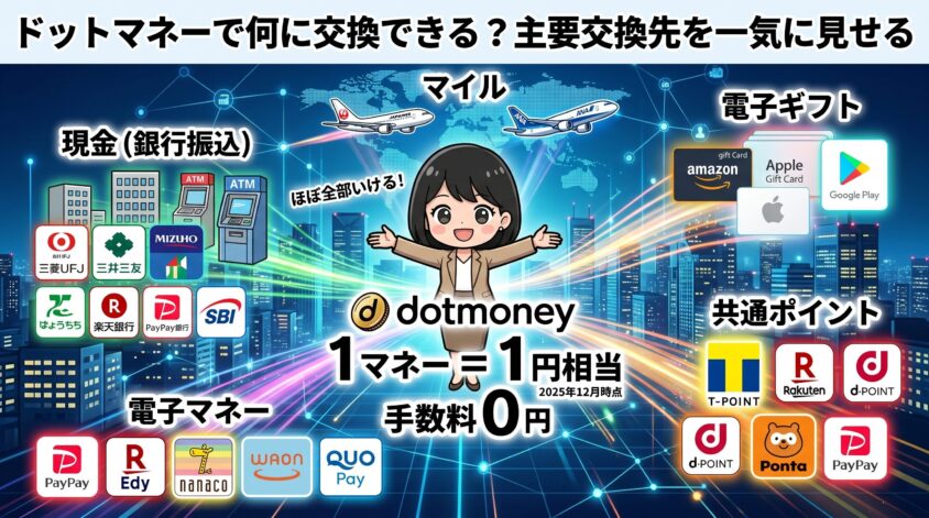 ドットマネー交換先